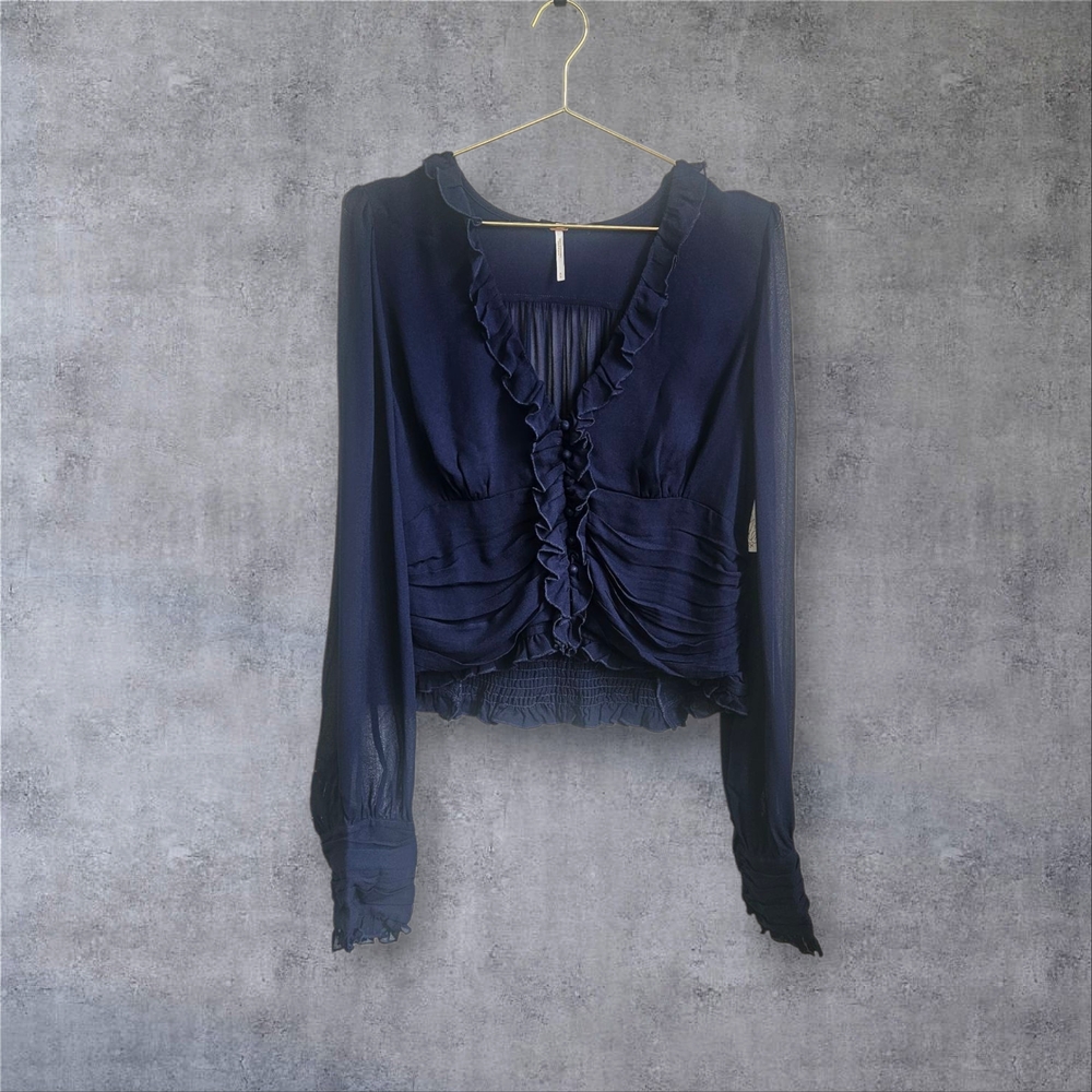 Free People Ruffled Top - Picture 3 of 12